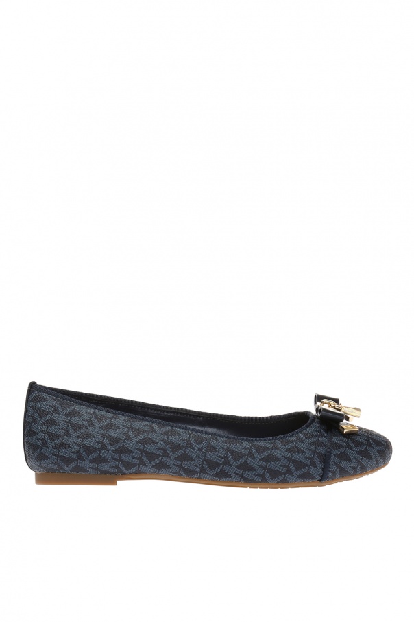 Michael kors navy 2024 blue flat shoes